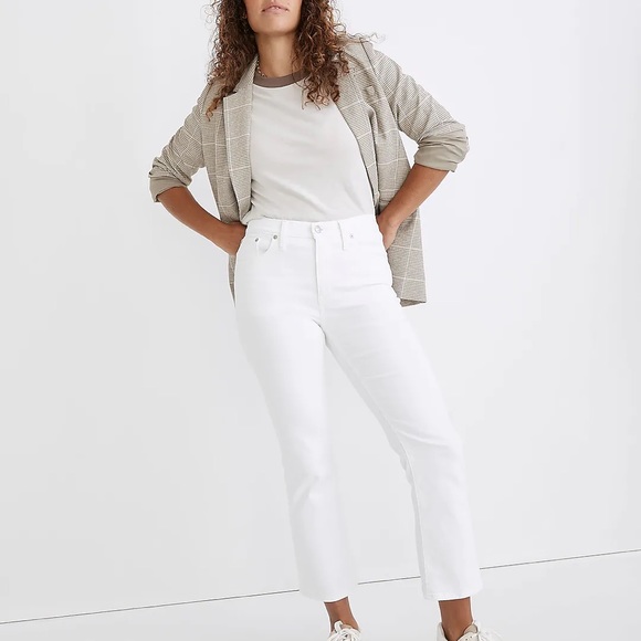 MADEWELL Cali Demi Bootcut jeans in Pure White Size 25 - Picture 8 of 15